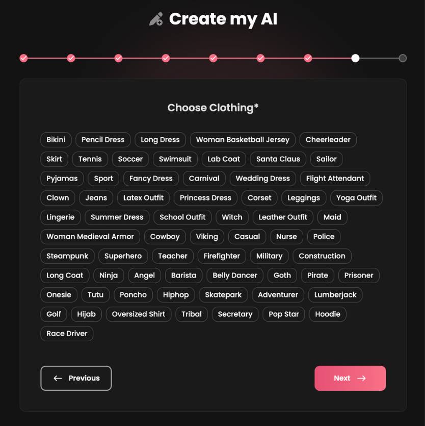 step8 - choose clothing