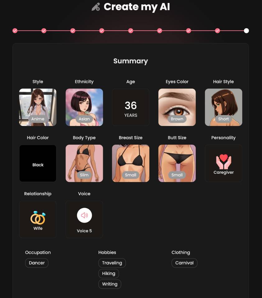 step9 - choose summary