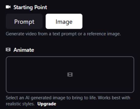 step 2 - select image as start point