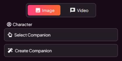 step1 - select or create companion