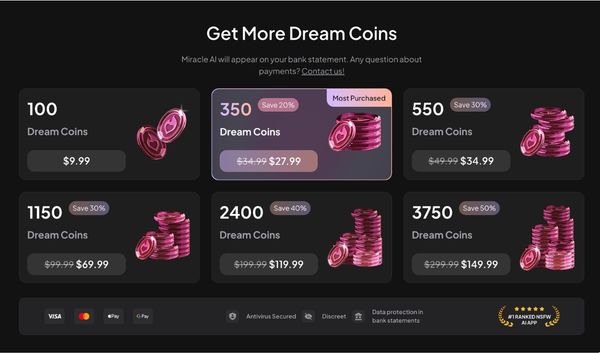mydreamcompanion token pricing