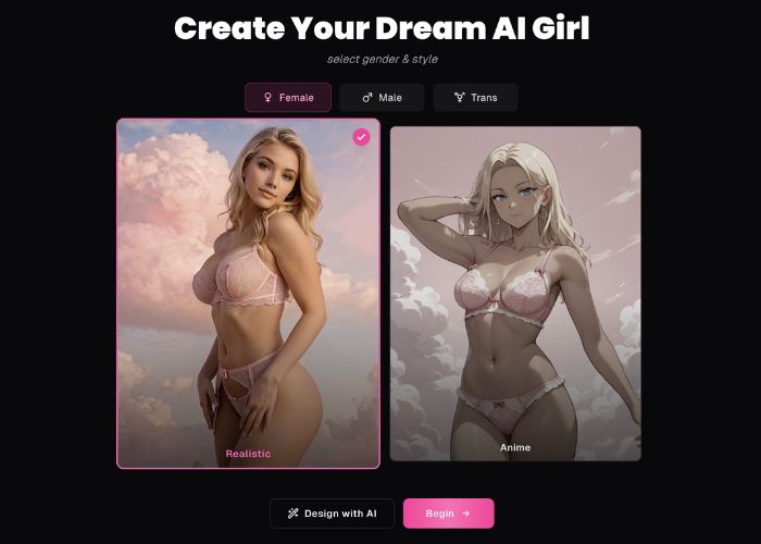 ourdream ai create ai girlfriend