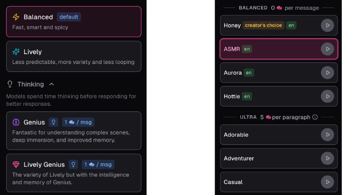 ourdream chatbot pricing