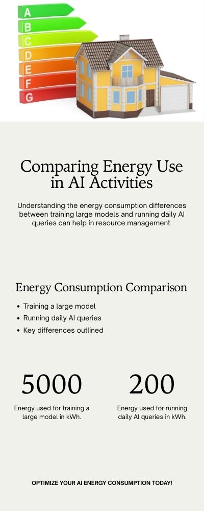 Infographic - Comparing Energy Use in AI Activities